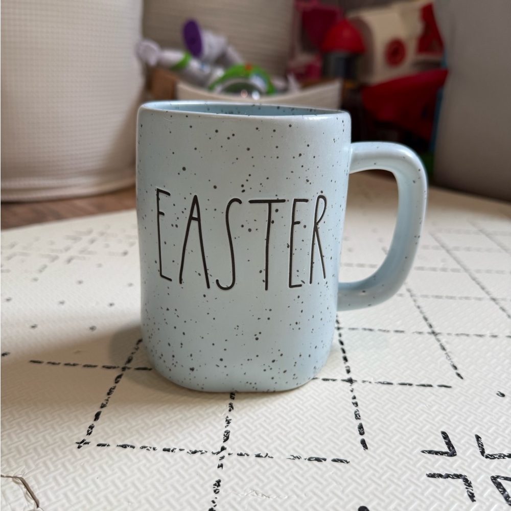 Rae Dunn Speckled Blue Easter Mug